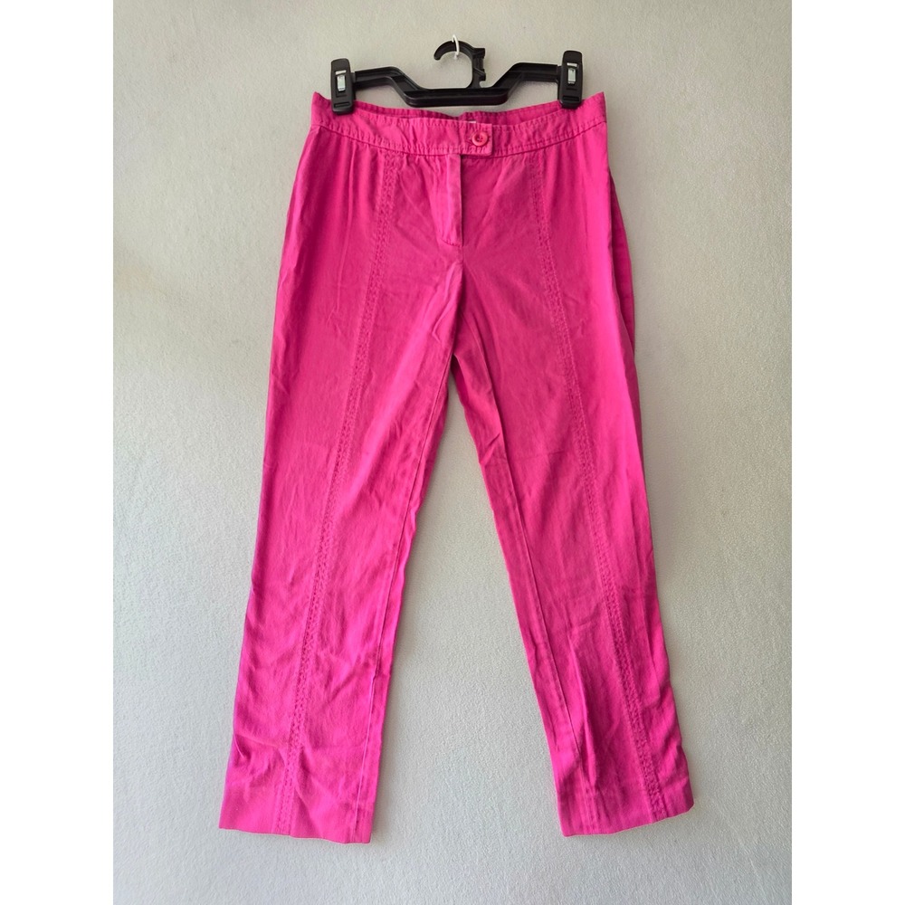 Moschino Cheap and Chic Pink Cotton Trousers Made in Italy Womens Size 4
